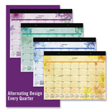 AT-A-GLANCE® Beautiful Day Desk Pad Calendar, Floral Artwork, 21.75 X 17, Assorted Color Sheets, Black Binding, 12-month (jan-dec): 2022 freeshipping - TVN Wholesale