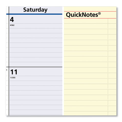 AT-A-GLANCE® Quicknotes Desk Pad, 22 X 17, White-blue-yellow Sheets, Black Binding, Clear Corners, 13-month (jan To Jan): 2022 To 2023 freeshipping - TVN Wholesale