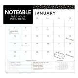 AT-A-GLANCE® Elevation Desk Pad Calendars, 21.75 X 17, White Sheets, Black Binding, Clear Corners, 12-month (jan To Dec): 2022 freeshipping - TVN Wholesale