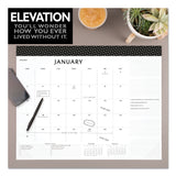 AT-A-GLANCE® Elevation Desk Pad Calendars, 21.75 X 17, White Sheets, Black Binding, Clear Corners, 12-month (jan To Dec): 2022 freeshipping - TVN Wholesale