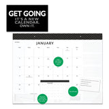 AT-A-GLANCE® Elevation Desk Pad Calendars, 21.75 X 17, White Sheets, Black Binding, Clear Corners, 12-month (jan To Dec): 2022 freeshipping - TVN Wholesale
