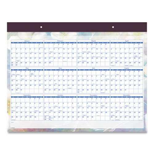 AT-A-GLANCE® Dreams Desk Pad Calendar, Seasonal Artwork, 21.75 X 17, Black Binding, Clear Corners, 12-month (jan-dec): 2022 freeshipping - TVN Wholesale