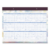 AT-A-GLANCE® Dreams Desk Pad Calendar, Seasonal Artwork, 21.75 X 17, Black Binding, Clear Corners, 12-month (jan-dec): 2022 freeshipping - TVN Wholesale