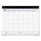 AT-A-GLANCE® Desk Pad, 21.75 X 17, White Sheets, Black Binding, Clear Corners, 12-month (jan To Dec): 2022 freeshipping - TVN Wholesale