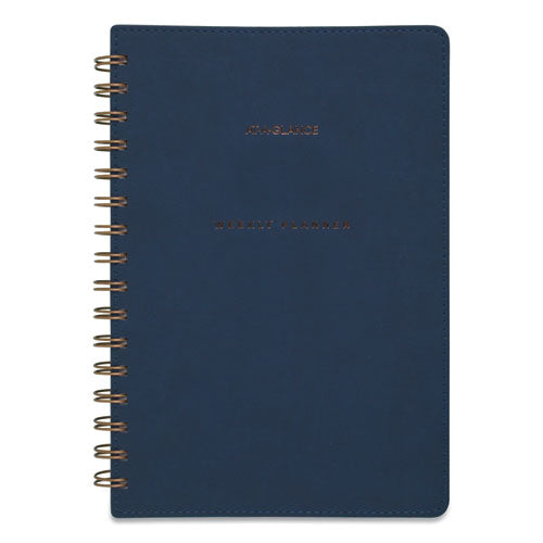 AT-A-GLANCE® Signature Collection Firenze Navy Weekly-monthly Planner, 8.5 X 5.5, Navy Cover, 13-month (jan To Jan): 2022 To 2023 freeshipping - TVN Wholesale