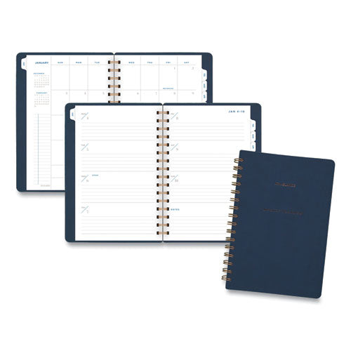 AT-A-GLANCE® Signature Collection Firenze Navy Weekly-monthly Planner, 8.5 X 5.5, Navy Cover, 13-month (jan To Jan): 2022 To 2023 freeshipping - TVN Wholesale