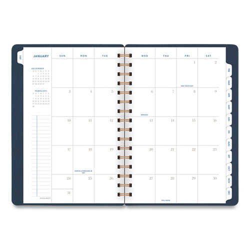 AT-A-GLANCE® Signature Collection Firenze Navy Weekly-monthly Planner, 8.5 X 5.5, Navy Cover, 13-month (jan To Jan): 2022 To 2023 freeshipping - TVN Wholesale