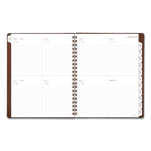 AT-A-GLANCE® Signature Collection Distressed Brown Weekly Monthly Planner, 11 X 8.5, Brown Cover, 13-month (jan To Jan): 2022 To 2023 freeshipping - TVN Wholesale