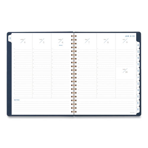 AT-A-GLANCE® Signature Collection Firenze Navy Weekly-monthly Planner, 11 X 8.5, Navy Cover, 13-month (jan To Jan): 2022 To 2023 freeshipping - TVN Wholesale