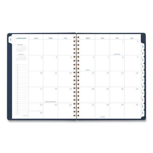 AT-A-GLANCE® Signature Collection Firenze Navy Weekly-monthly Planner, 11 X 8.5, Navy Cover, 13-month (jan To Jan): 2022 To 2023 freeshipping - TVN Wholesale