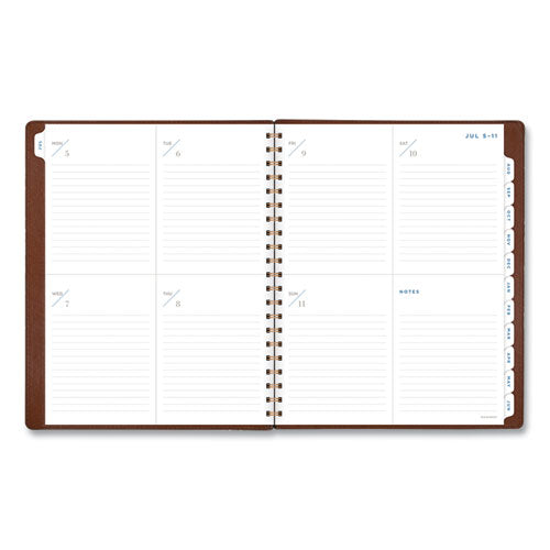 AT-A-GLANCE® Signature Collection Academic Weekly-monthly Planners, 11.5 X 8, Distressed Brown Cover, 13-month (july-july): 2021-2022 freeshipping - TVN Wholesale