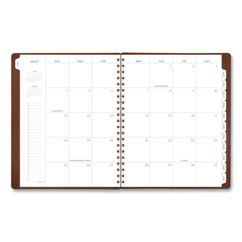 AT-A-GLANCE® Signature Collection Academic Weekly-monthly Planners, 11.5 X 8, Distressed Brown Cover, 13-month (july-july): 2021-2022 freeshipping - TVN Wholesale