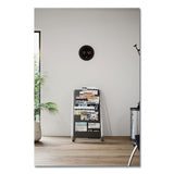 Alba™ Literature Floor Rack, 16 Pocket, 23w X 19.67d X 36.67h, Silver Gray-black freeshipping - TVN Wholesale