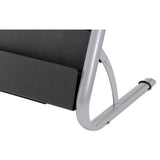 Alba™ Literature Floor Rack, 16 Pocket, 23w X 19.67d X 36.67h, Silver Gray-black freeshipping - TVN Wholesale