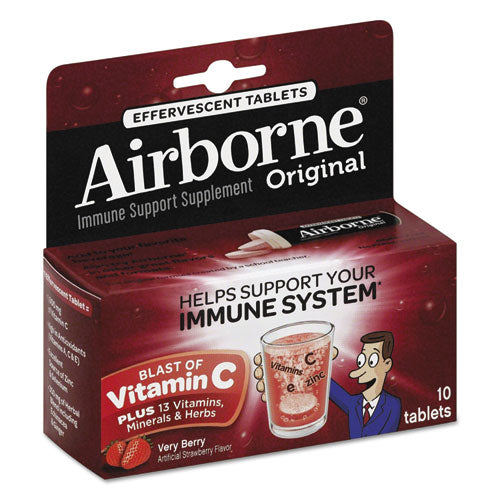Airborne® Immune Support Effervescent Tablet, Very Berry, 10 Count freeshipping - TVN Wholesale