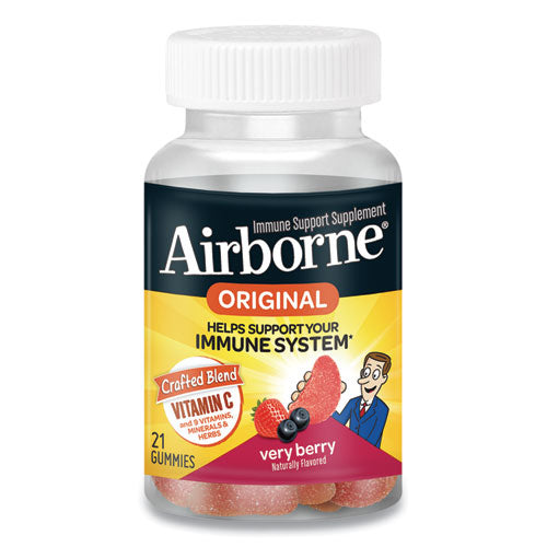 Airborne® Immune Support Gummies, Very Berry, 21-bottle freeshipping - TVN Wholesale