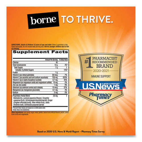 Airborne® Immune Support Gummies, Assorted Fruit Flavors, 63-bottle freeshipping - TVN Wholesale