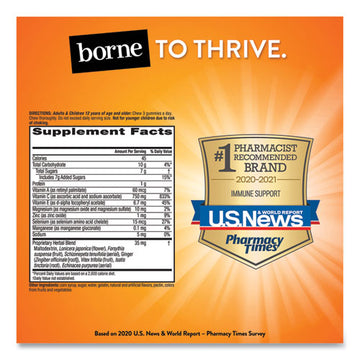 Airborne® Immune Support Gummies, Assorted Fruit Flavors, 63-bottle freeshipping - TVN Wholesale