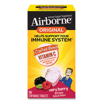 Airborne® Immune Support Chewable Tablet, Berry, 96 Count freeshipping - TVN Wholesale