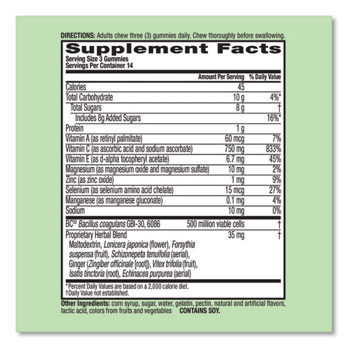 Airborne® Immune Support Plus Probiotic Gummies, Assorted Fruit Flavors, 42-bottle freeshipping - TVN Wholesale
