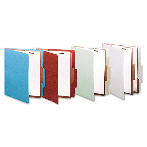 ACCO Pressboard Classification Folders, 1 Divider, Letter Size, Sky Blue, 10-box freeshipping - TVN Wholesale