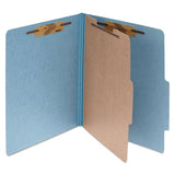 ACCO Pressboard Classification Folders, 1 Divider, Legal Size, Sky Blue, 10-box freeshipping - TVN Wholesale