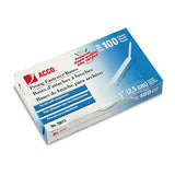 ACCO Premium Two-piece Paper Fasteners, 1" Capacity, 2.75" Center To Center, Silver, 100-box freeshipping - TVN Wholesale