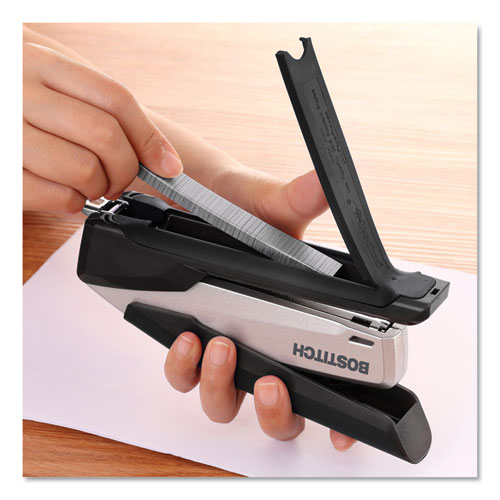 Bostitch® Inpower Spring-powered Premium Desktop Stapler, 28-sheet Capacity, Red-silver freeshipping - TVN Wholesale