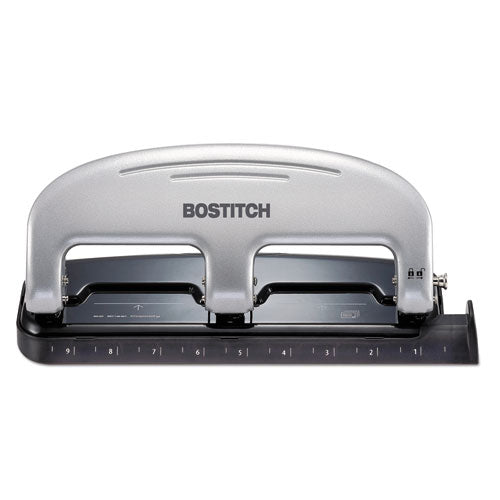 Bostitch® 12-sheet Ez Squeeze Three-hole Punch, 9-32" Holes, Purple-black freeshipping - TVN Wholesale