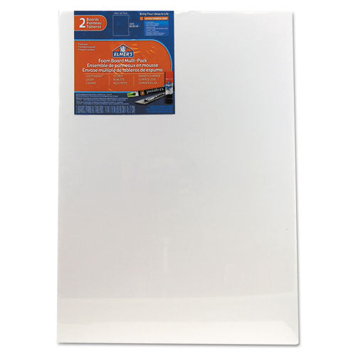 Elmer's® White Pre-cut Foam Board Multi-packs, 18 X 24, 2-pack freeshipping - TVN Wholesale
