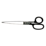 Clauss® Hot Forged Carbon Steel Shears, 9" Long, 4.5" Cut Length, Black Straight Handle freeshipping - TVN Wholesale