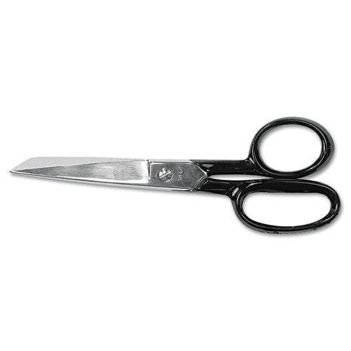 Clauss® Hot Forged Carbon Steel Shears, 7" Long, 3.13" Cut Length, Black Straight Handle freeshipping - TVN Wholesale