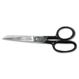 Clauss® Hot Forged Carbon Steel Shears, 7" Long, 3.13" Cut Length, Black Straight Handle freeshipping - TVN Wholesale