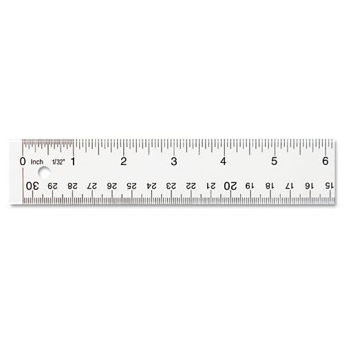 Westcott® Clear Flexible Acrylic Ruler, Standard-metric, 18" Long, Clear freeshipping - TVN Wholesale