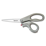 Westcott® E-z Open Box Opener Stainless Steel Shears, 8" Long, 3.25" Cut Length, Gray Offset Handle freeshipping - TVN Wholesale