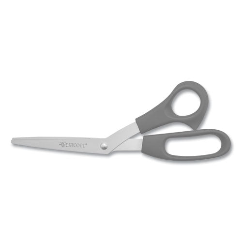 Westcott® Value Line Stainless Steel Shears, 8" Long, 3.5" Cut Length, Black Offset Handles, 3-pack freeshipping - TVN Wholesale