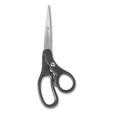 Westcott® Kleenearth Basic Plastic Handle Scissors, 8" Long, 3.1" Cut Length, Black Offset Handle freeshipping - TVN Wholesale