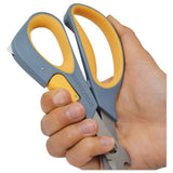 Westcott® Titanium Bonded Workbench Shears, 8" Long, 3" Cut Length, Gray-yellow Offset Handle freeshipping - TVN Wholesale