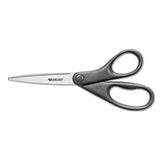 Westcott® Design Line Straight Stainless Steel Scissors, 8" Long, 3.13" Cut Length, Burgundy Straight Handle freeshipping - TVN Wholesale