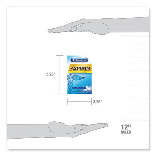 PhysiciansCare® Aspirin Medication, Two-pack, 50 Packs-box freeshipping - TVN Wholesale