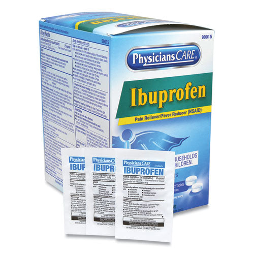 PhysiciansCare® Ibuprofen Medication, Two-pack, 200mg, 50 Packs-box freeshipping - TVN Wholesale