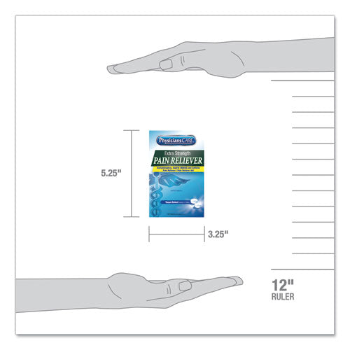 PhysiciansCare® Extra-strength Pain Reliever, Two-pack, 50 Packs-box freeshipping - TVN Wholesale
