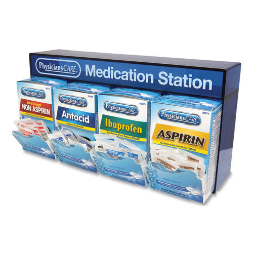PhysiciansCare® Medication Station: Aspirin, Ibuprofen, Non Aspirin Pain Reliever, Antacid freeshipping - TVN Wholesale