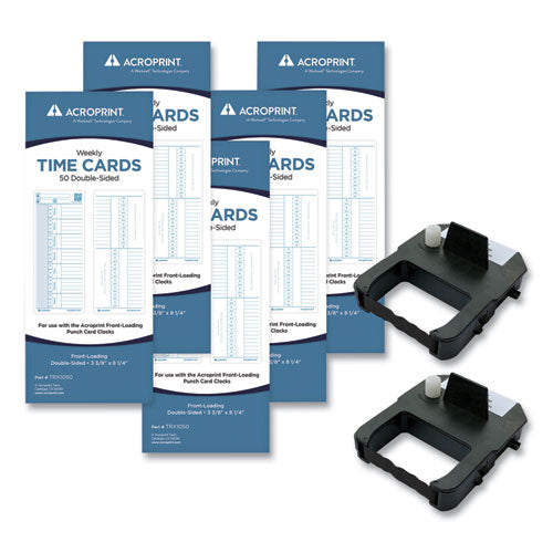 Acroprint® Exp250 Accessory Bundle, Weekly, Two Sides, 3.38 X 8.25 freeshipping - TVN Wholesale