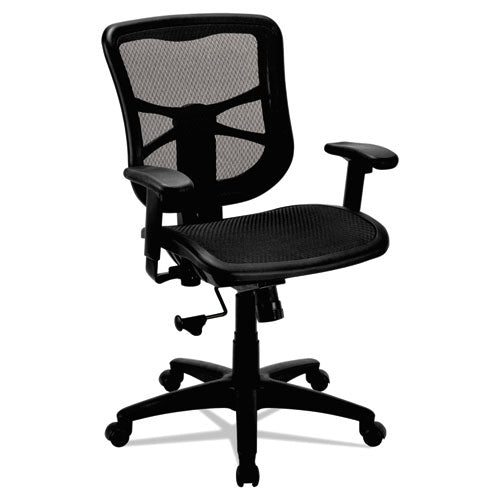 Alera® Alera Elusion Series Mesh Mid-back Swivel-tilt Chair, Supports Up To 275 Lb, 17.9" To 21.8" Seat Height, Black freeshipping - TVN Wholesale