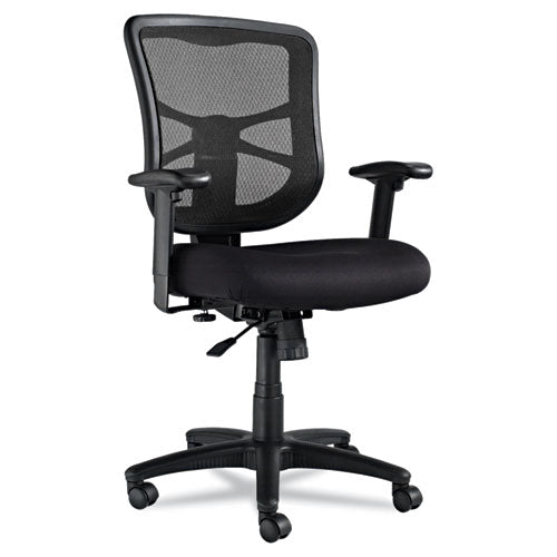Alera® Alera Elusion Series Mesh Mid-back Swivel-tilt Chair, Supports Up To 275 Lb, 17.9" To 21.8" Seat Height, Black freeshipping - TVN Wholesale