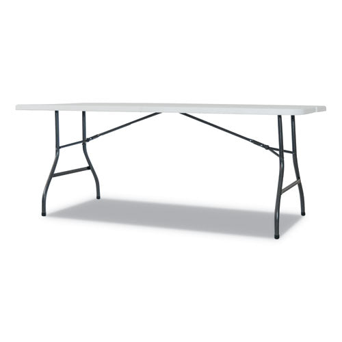 Alera® Fold-in-half Resin Folding Table, 60w X 29.63d X 29.25h, White freeshipping - TVN Wholesale