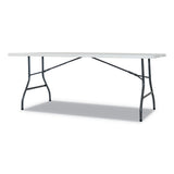 Alera® Fold-in-half Resin Folding Table, 60w X 29.63d X 29.25h, White freeshipping - TVN Wholesale