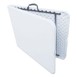 Alera® Fold-in-half Resin Folding Table, 60w X 29.63d X 29.25h, White freeshipping - TVN Wholesale