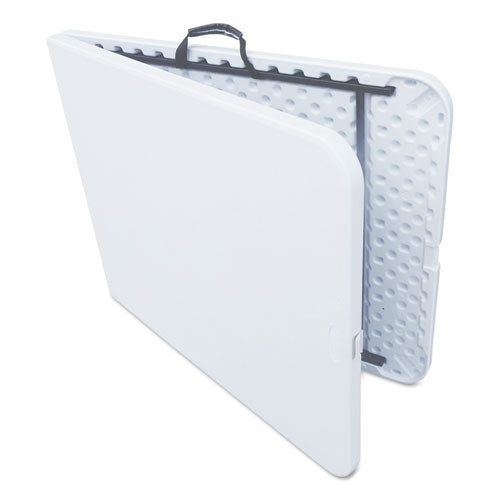 Alera® Fold-in-half Resin Folding Table, 72w X 29.63d X 29.25h, White freeshipping - TVN Wholesale